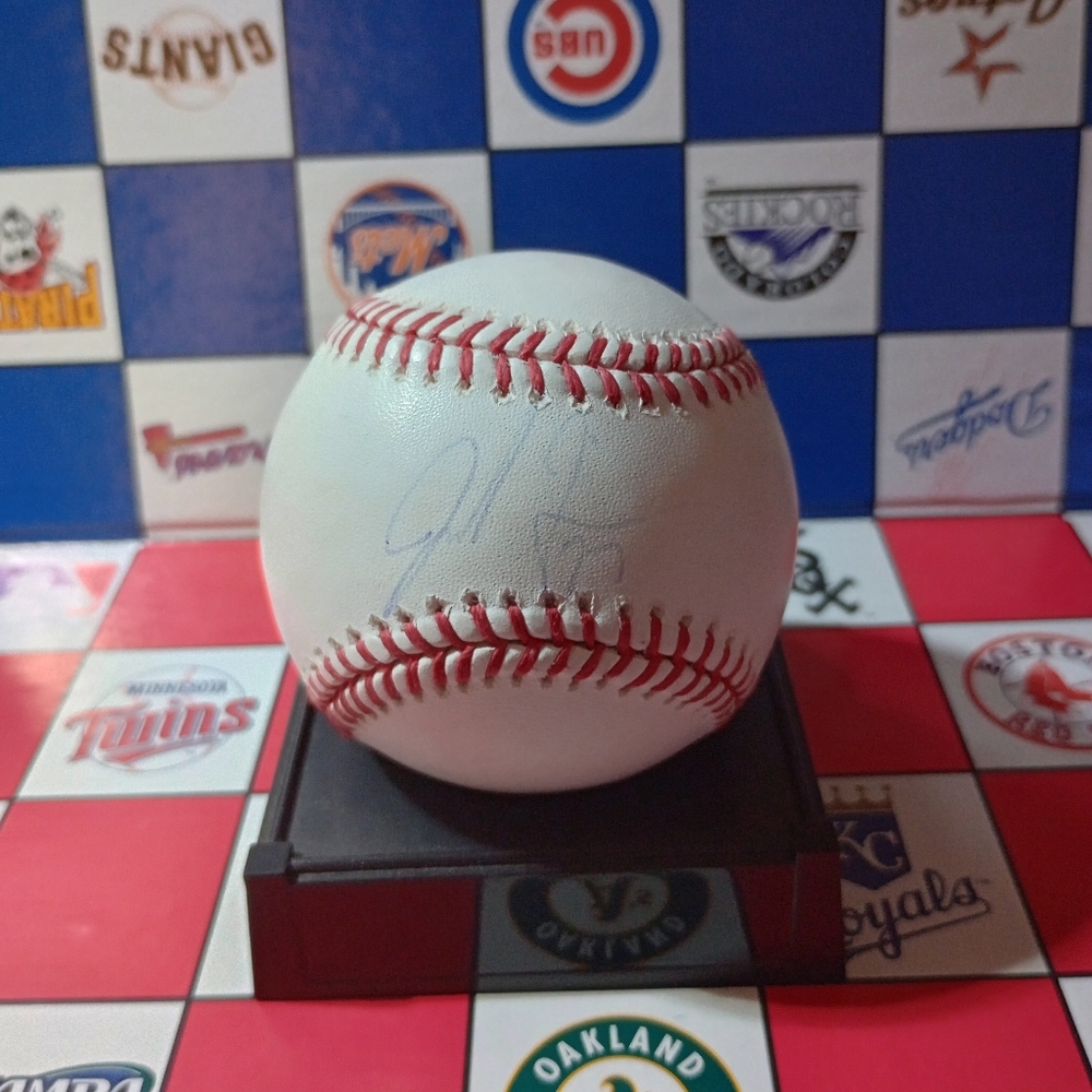 Jordan Zimmerman certified Autographed baseball (stand not included)